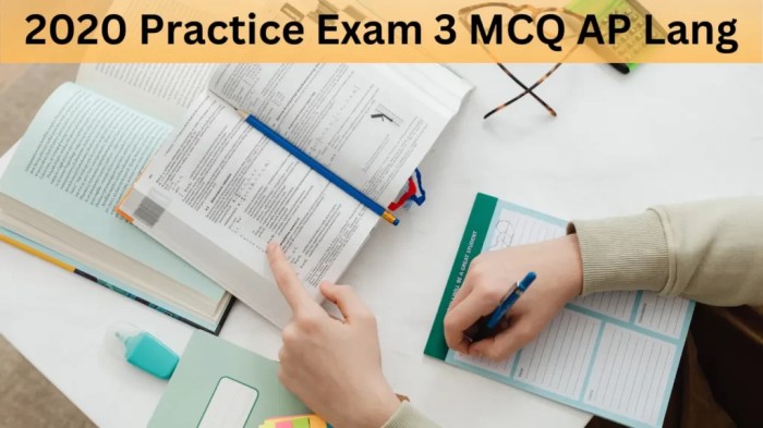 Ap lang practice exam 3 mcq