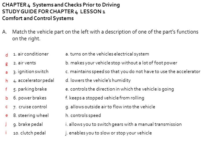 Drivers ed chapter 5 worksheet answers