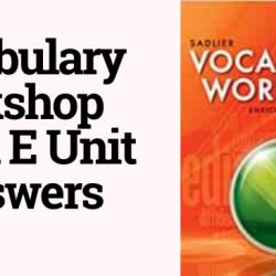 Vocabulary workshop unit 5 level e answers