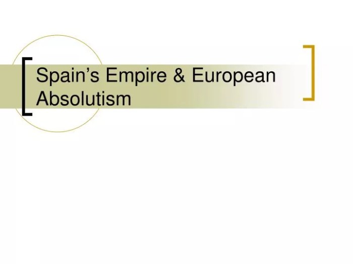 Absolutism spain absolute