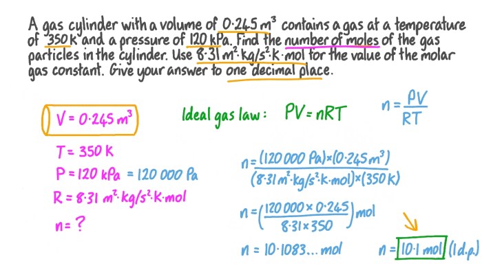 Moles calculate mole mol 4l