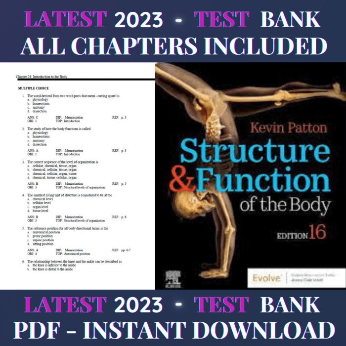 Structure and function of the body 16th edition